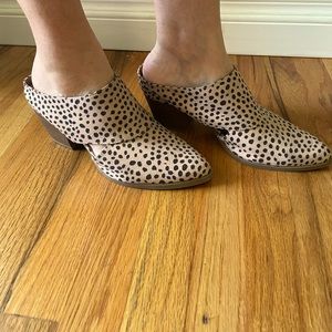 Animal print booties. Womens size 8
